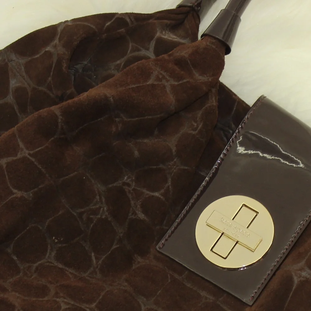 Kate Spade Brown Turnlock Shoulder Satchel